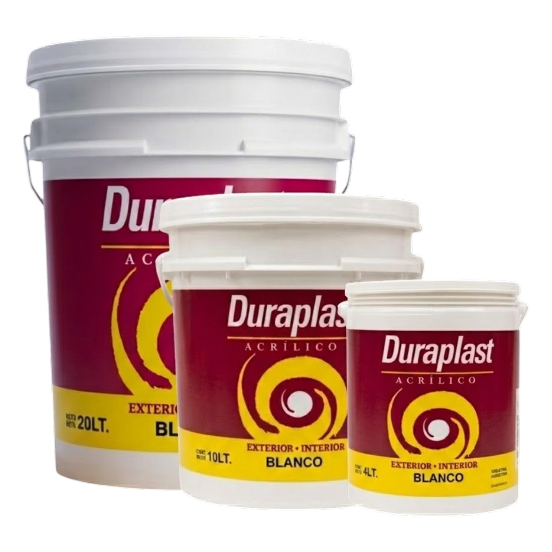 SW Duraplast Exterior/Interior Acrílico Blanco 4/10/20lts.