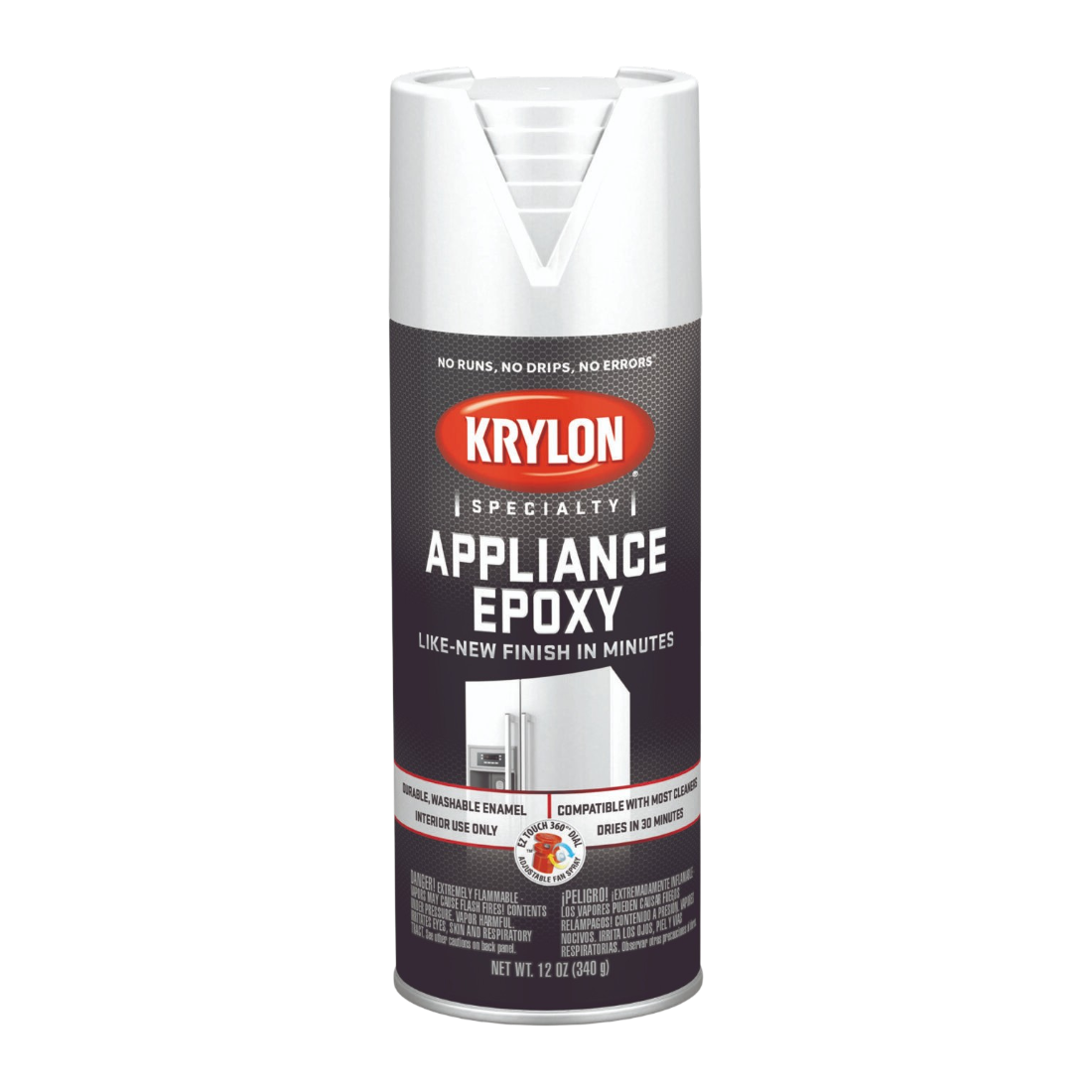 Krylon Epoxy Blanco/Negro 340grs