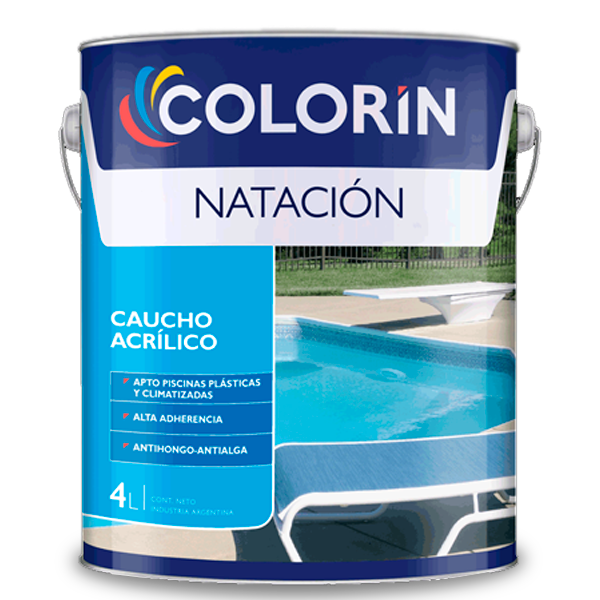 Pintura Caucho Acrílico p/ piscinas 4 lts – Azul – Pinturerías Santarsieri