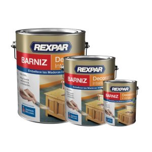 Rexpar Barniz Decorativo Interior Brillante Transparente 1/4/20lts