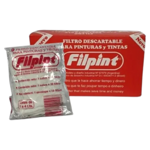 Filpint filtro para pintura 1 a 4 litros Rojo