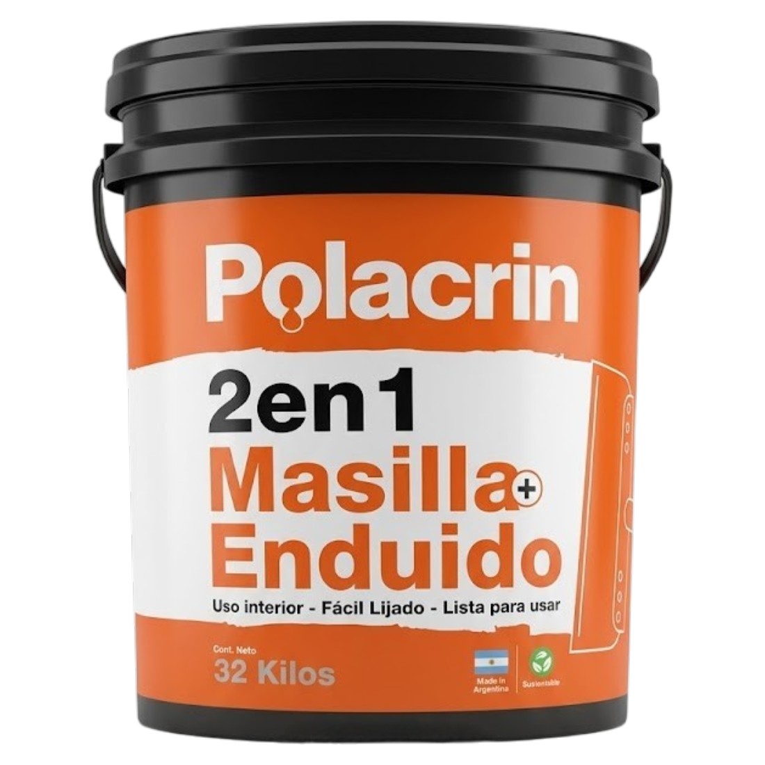Polacrin 2en1 Masilla+Enduido 1.8/6/15/32Kg - Image 2