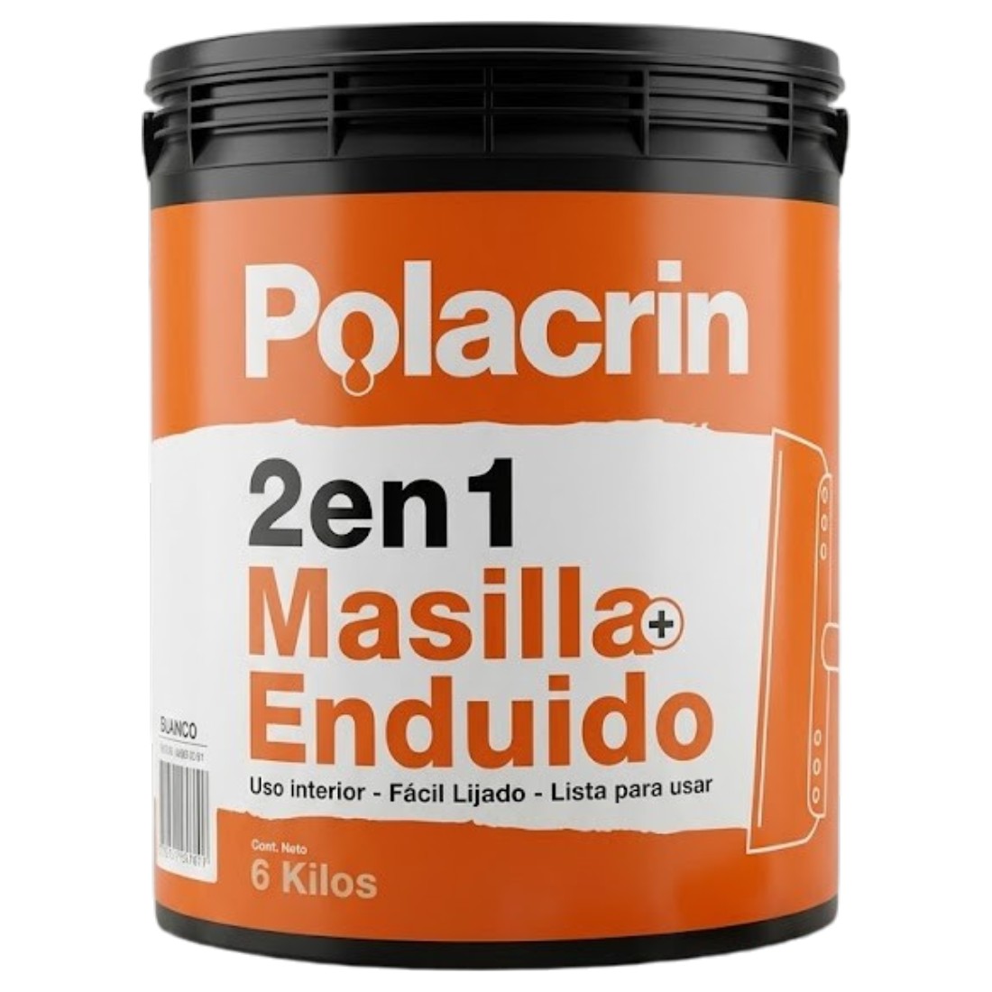 Polacrin 2en1 Masilla+Enduido 1.8/6/15/32Kg - Image 3