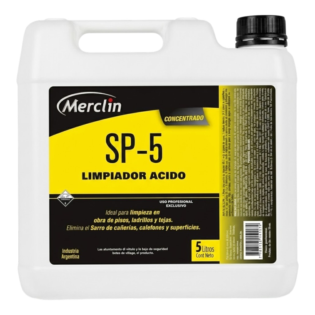 LIMPIADOR ACIDO MULTIUSO - REEMPLAZO MURIATICO X5L