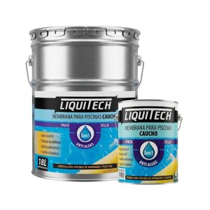 Liquitech Membrana para piscinas de Caucho Blanco/Celeste Profundo 4/18Lt