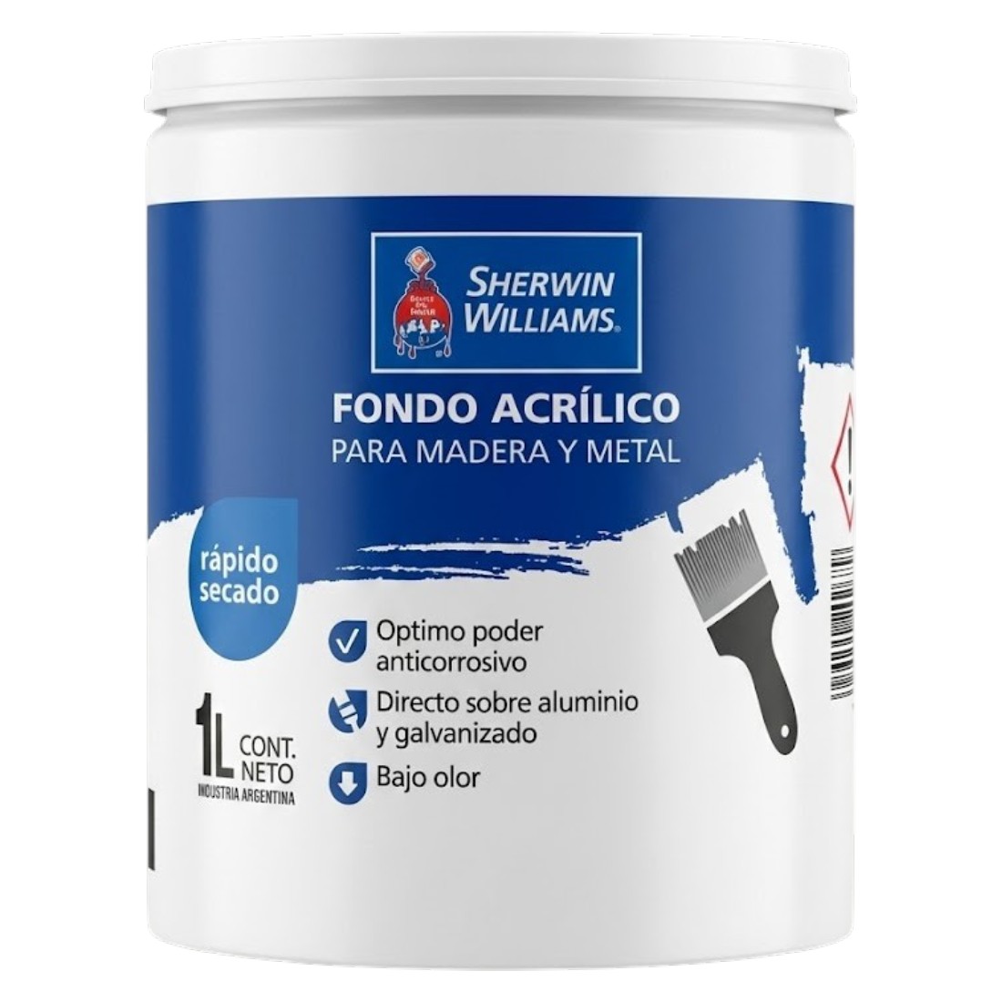 SW Fondo Acrilico para Madera y Metal 1/4Lts - Image 3