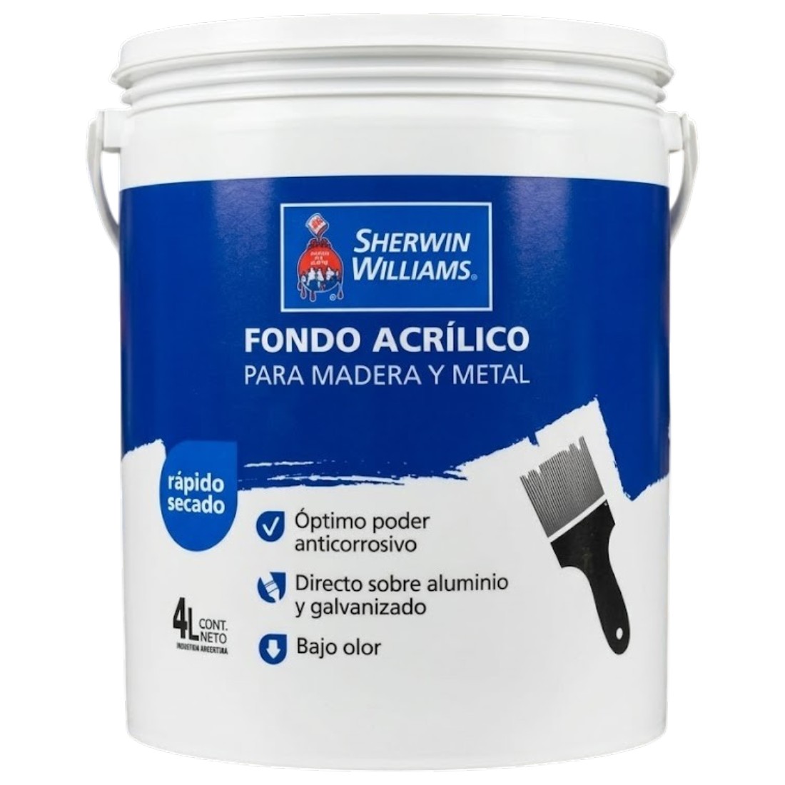 SW Fondo Acrilico para Madera y Metal 1/4Lts - Image 2